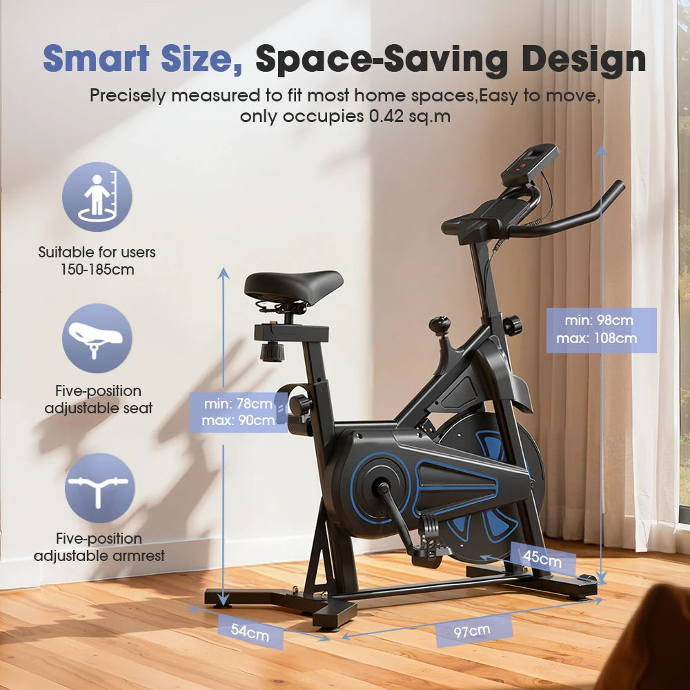 Vélo d'Appartement Magnétique Pro 12kg — 100 Niveaux