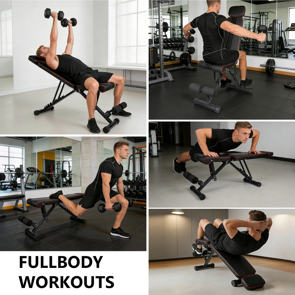Banc de Musculation Pliable Multifonction Pro