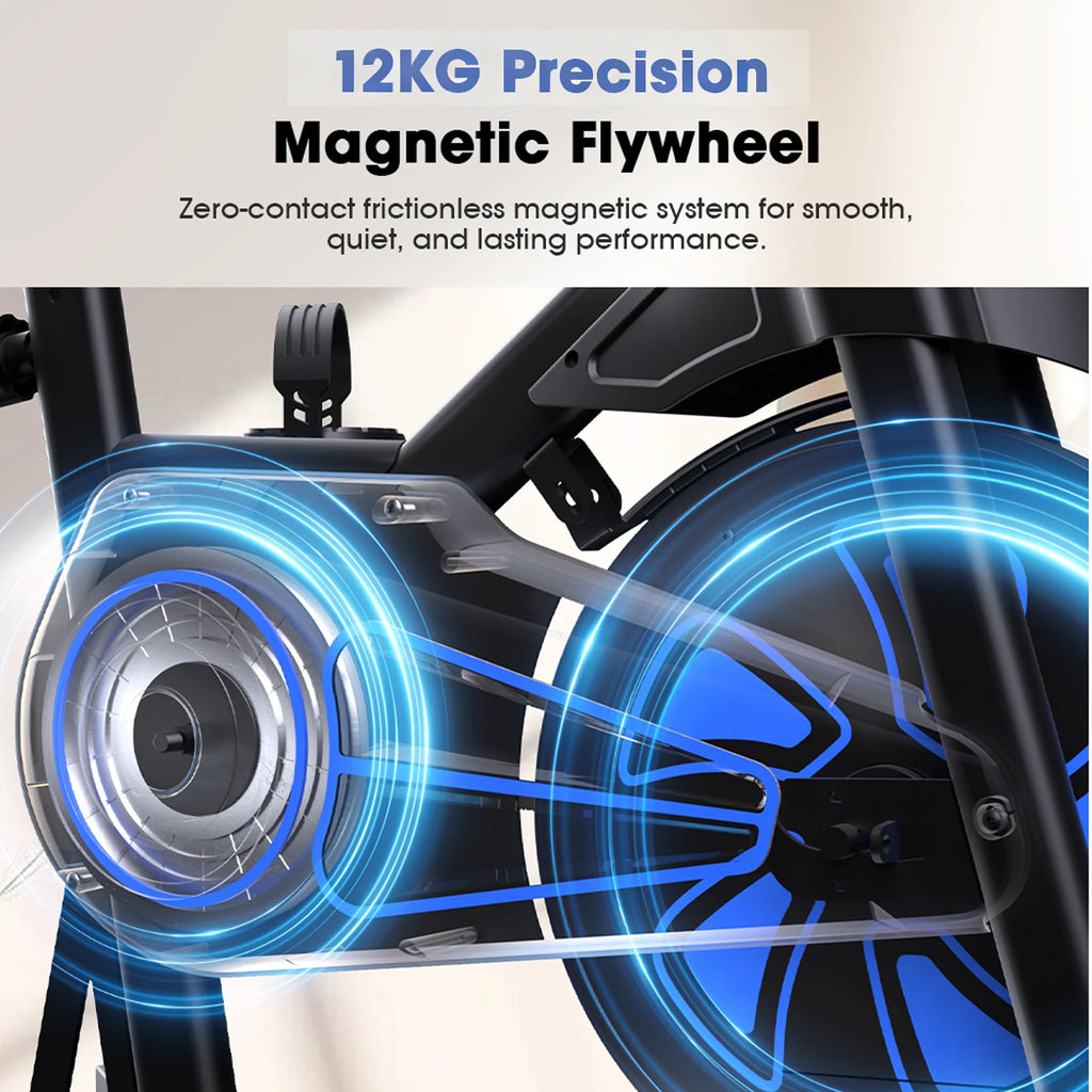 Vélo d'Appartement Magnétique Pro 12kg — 100 Niveaux