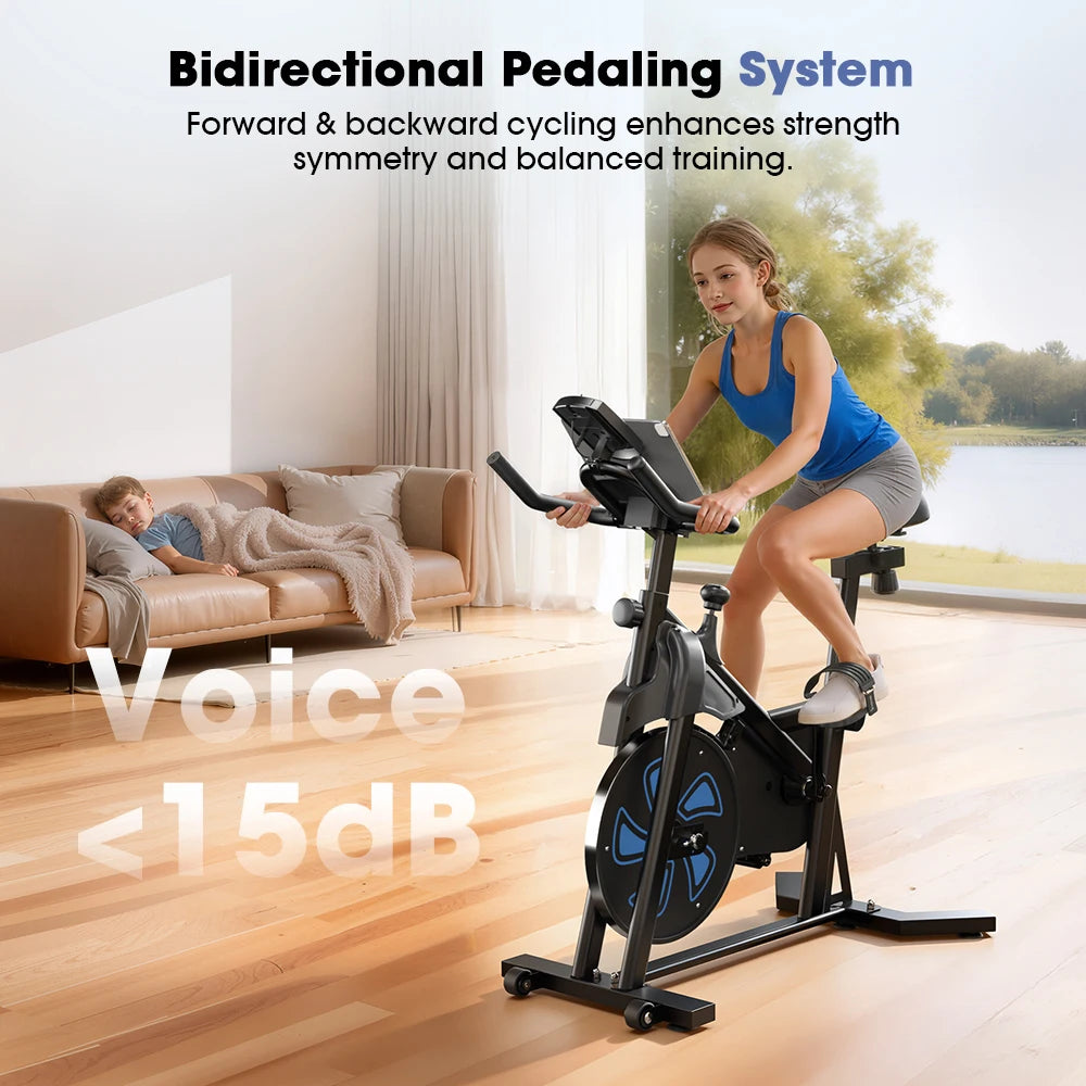 Vélo d'Appartement Magnétique Pro 12kg — 100 Niveaux
