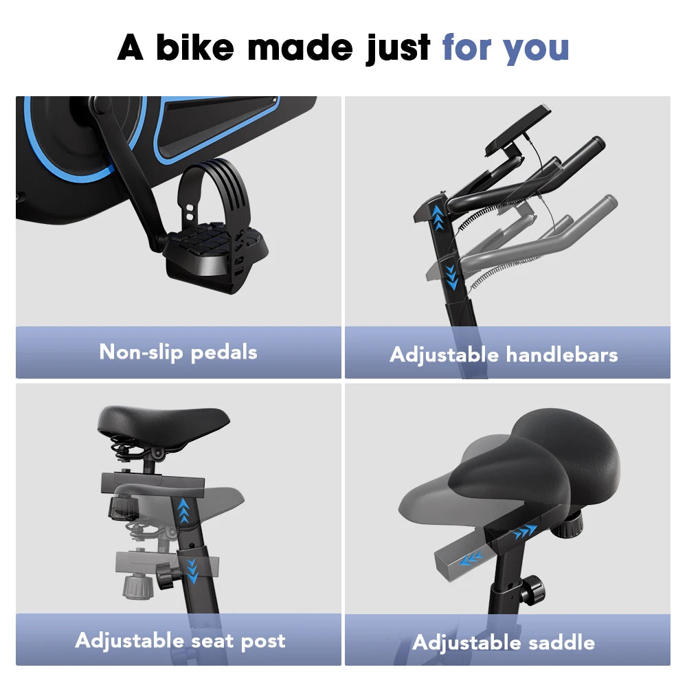Vélo d'Appartement Magnétique Pro 12kg — 100 Niveaux