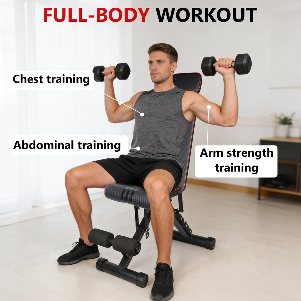 Banc de Musculation Pliable Multifonction Pro