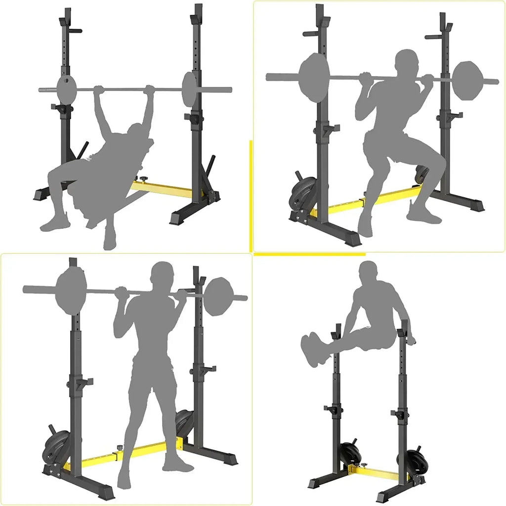 Rack Squat Réglable Multifonction Pro — 250kg