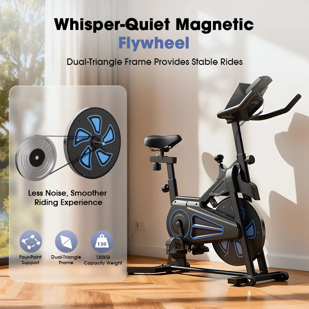 Vélo d'Appartement Magnétique Pro 12kg — 100 Niveaux